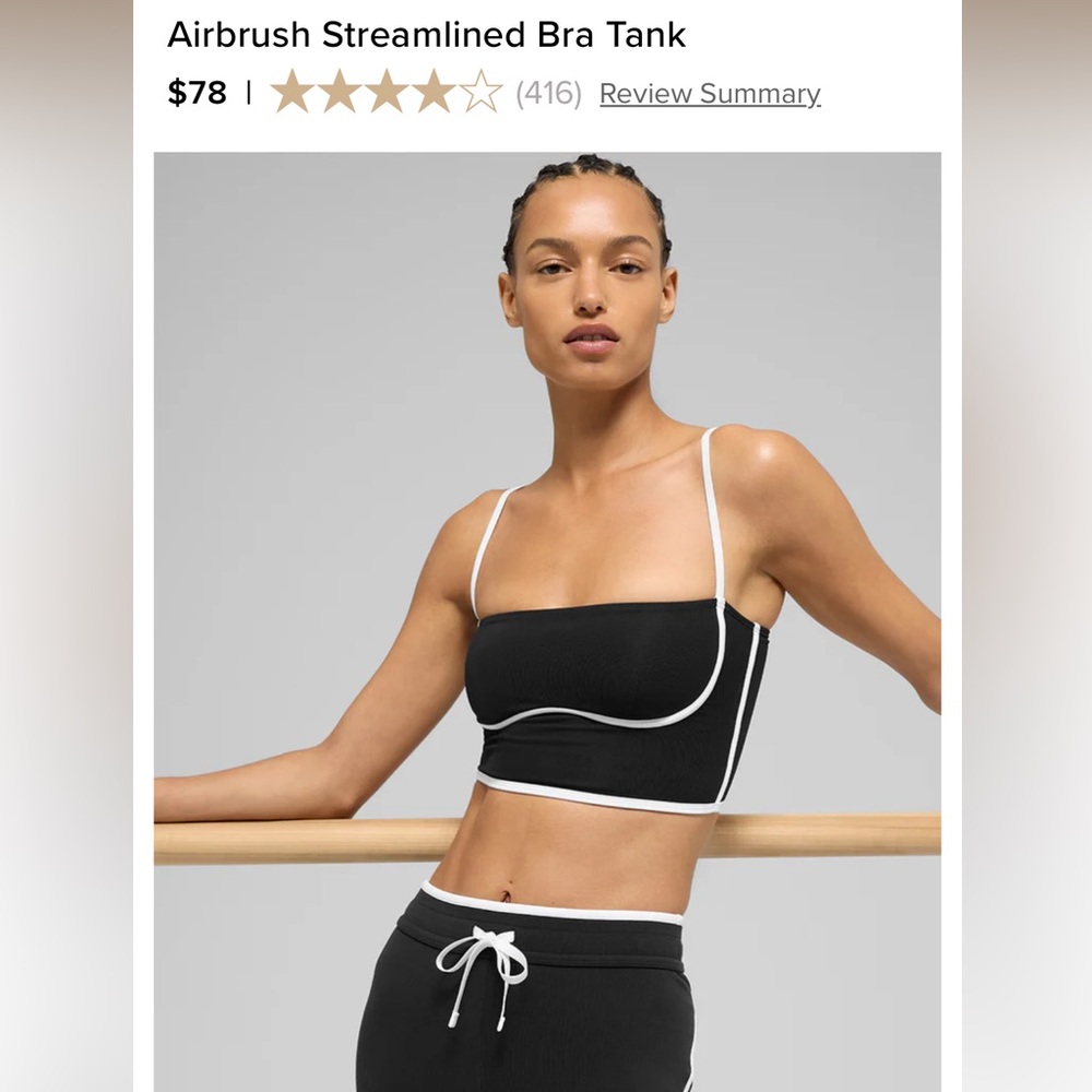 ALO Yoga Black and White Crop Top